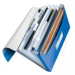 Leitz WOW Project File A4 Polypropylene 250 Sheet Capacity Blue Metallic - Outer carton of 5