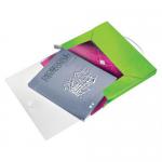 Leitz WOW Box File. Polypropylene. 250 sheet capacity. Spine width 30 mm. A4. Green - Outer carton of 5