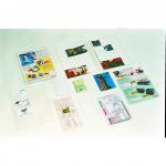 Esselte A4 Plastic Card Holders Glass Clear Portrait (Box 100)