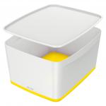 Leitz MyBox Large Wth Lid White/Yellow