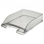 Leitz Plus Letter Tray, Transparent A4. Transparent Smoked Grey - Outer carton of 5