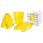 Leitz WOW Letter Tray Plus. A4.  Yellow. - Outer carton of 5