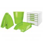Leitz WOW Letter Tray Plus. A4. Green - Outer carton of 5