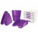 Leitz WOW Letter Tray Plus. A4. Purple - Outer carton of 5
