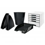 Leitz WOW Letter Tray Plus. A4. Black - Outer carton of 5