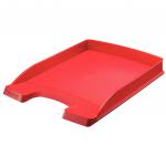 Leitz Plus A4 Slim Letter Tray - Red - Outer carton of 10