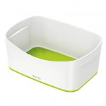 Leitz MyBox WOW Storage Tray. W 246 x H 98 x D 160 mm. White/green.