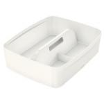 Leitz MyBox Organiser Tray with handle Large, Storage W 307 x H 101 x D 375 mm. White