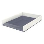 Leitz A4 WOW Letter Tray - White/Grey