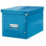 Leitz WOW Click & Store Cube Large Storage Box, Blue.