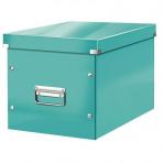 Leitz WOW Click & Store Cube Large Storage Box, Ice Blue.