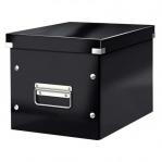 Leitz WOW Click & Store Cube Medium Storage Box, Black.