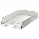 Esselte Europost A4 Letter Tray, Glass Clear - Outer carton of 10