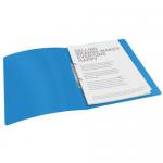 Esselte VIVIDA A4 2.50mm Spine Polypropylene Translucent Ring Binder - Blue - Outer carton of 10