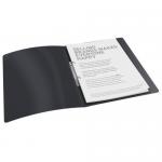 Esselte VIVIDA A4 2.50mm Spine Polypropylene Translucent Ring Binder - Black - Outer carton of 10