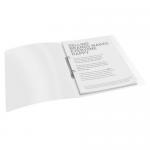 Esselte VIVIDA A4 1.6 cm Diameter Polypropylene Translucent Ring Binder - White - Outer carton of 10