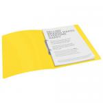 Esselte VIVIDA A4 2.50mm Spine Polypropylene Translucent Ring Binder - Yellow - Outer carton of 10