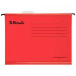 Esselte Classic Reinforced Suspension File Foolscap - Red (Pack of 25)