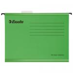 Esselte Classic Reinforced Suspension File Foolscap - Green (Pack of 25)