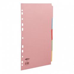 Cheap Stationery Supply of Concord Subject Dividers 5-Part Multipunched 160gsm A4 Assorted 51099 001103 Office Statationery