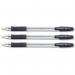 This picture features twelve sleek black Pilot ballpoint pens with a comfortable rubberised grip and a fine 0.7mm tip, creating a precise 0.27mm line. The pens appear in a neat pack and are ready to be used for any writing, drawing, or note-taking needs.