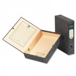 Cheap Stationery Supply of Rexel Classic Box File 70mm Spine Press Button Closure Foolscap Black/Green Cloud 30115EAST Pack of 5 006208 Office Statationery