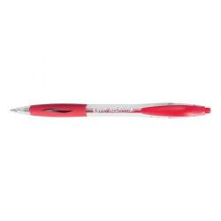 Cheap Stationery Supply of Bic Atlantis Ball Pen Retractable Cushioned Grip Medium 1.0mm Tip 0.32mm Line Red 887133 Pack of 12 014084 Office Statationery