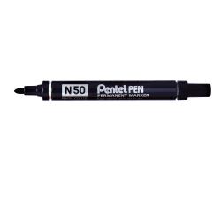 Cheap Stationery Supply of Pentel N50 Permanent Marker Bullet 4.3mm Tip 2.2mm Line Black N50-A Pack of 12 016506 Office Statationery