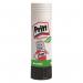 In the photo, there are 24 Pritt Stick Glue Solid tubes arranged neatly in a pack. The tubes are medium-sized and contain 22g of adhesive. Each tube is labelled with the Henkel Glues & Adhesives logo and the product name. The adhesive is washable and non-toxic, making it safe for use. The sticks are white in color and have a solid, compact shape. The packaging indicates that this is a refill pack.