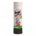 The picture shows 24 packs of Henkel Glues & Adhesives Pritt Stick, each containing a large 43gm solid glue stick. The sticks are washable and non-toxic, making them safe for use by children and adults alike. The packaging features the official Pritt Stick logo and graphics, along with the product name and description. The glue stick itself is cylindrical in shape and features a smooth, white surface with the Pritt Stick logo imprinted on it in red. The sticks are arranged neatly in rows on a plain background, making it easy to see and access each individual pack. Overall, the picture conveys a professional and reliable product that is suitable for various adhesive needs.