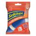 The photo shows a pack of 6 rolls of Sellotape Double Sided Tape, each measuring 25mm x 33m. The tape has a glossy finish and the rolls are neatly stacked on top of each other. The label on the packaging contains the product name and a barcode.