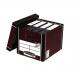 Bankers Box Premium Storage Box (Presto) Tall Woodgrain FSC Ref 7260502 [Pack 10]