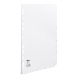 Cheap Stationery Supply of Concord Subject Dividers 5-Part Multipunched 150gsm A4 White 79901 082673 Office Statationery