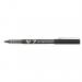 Pilot V7 Hi-Tecpoint Rollerball Pen Liquid Ink 0.7mm Tip 0.4mm Line Black Ref V701 [Pack 12]