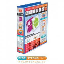 Cheap Stationery Supply of Elba Panorama Presentation Ring Binder PP 4 D-Ring 40mm Capacity A4 Blue 400008418 Pack of 6 10332X Office Statationery