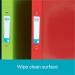 This photo shows a stack of vibrant blue Oxford Ring Binders with a glossy finish. The binders have 2 O-rings and are sized for A4+ paper. Perfect for organizing and storing important documents.