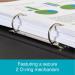 This picture shows a set of Oxford ring binders with a laminated glossy finish in blue. The binders have 2 O-rings and a 25mm size, perfect for holding A4+ sized papers. The rich blue color adds a professional touch to any document organization.