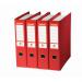 Esselte FSC No. 1 Power Lever Arch File PP Slotted 75mm Spine A4 Red Ref 811330 [Pack 10]