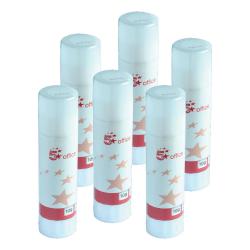 Cheap Stationery Supply of 5 Star Office Glue Stick Solid Washable Non-toxic Small 10g Pack of 6 108231 Office Statationery