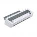 The image features a modern 5 Star laminating machine from the 5 Star Office collection. This A4 laminator offers both hot and cold settings and can handle pouches up to 2x125 microns. The sleek, professional design is perfect for any office setting.