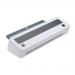 The picture shows a sleek and modern 5 Star laminating machine from the 5 Star Office brand. The A3 laminator has both hot and cold settings and is able to handle pouches up to 2x125 microns in thickness. It is perfect for producing high-quality and durable laminated documents.