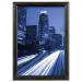 Snap Frame with Mounting Kit Aluminium with Anti-glare PVC Front-loading A1 594x841mm Black