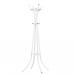 5 Star Facilities Quarto Four Legged Coat Stand 8 Pegs 4 Hooks Base Diameter 590mm Height of 1780mm White