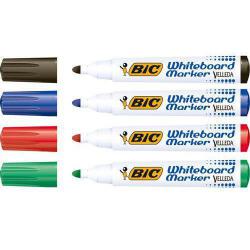 Cheap Stationery Supply of Bic Velleda Marker W/bd Dry-wipe 1701 Lrg Bullet Tip 1.5mm Line Classpk Box Assorted 927259 Pack of 48 Office Statationery
