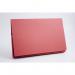 This legal document wallet features a full flap and is made from 315gsm red paper. Its dimensions are W356xH254mm. The pack contains 50 wallets.