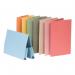 The picture shows a green legal wallet with two pockets made of 315gsm manilla paper. The pockets have a capacity of 35mm and the wallet is designed for foolscap paper. It is produced by Exacompta and comes in a pack of 25.