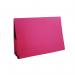 The photograph features a red Exacompta Legal Guildhall Legal Wallet with a sturdy 315gsm construction. It has two pockets that can hold items up to 35mm in size. This foolscap-sized wallet is perfect for organizing important legal documents.