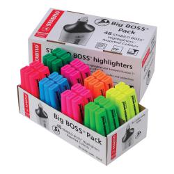 Cheap Stationery Supply of Stabilo Boss Highlighters Chisel Tip 2-5mm Line Assorted 8 Colours UK/70/48-2 Pack of 48 122705 Office Statationery
