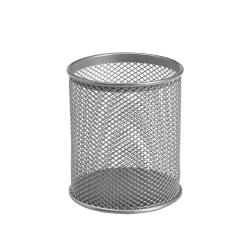 Cheap Stationery Supply of 5 Star Office Pen Pot Wire Mesh DiaxH: 80x95mm Silver 126741 Office Statationery