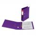 The picture features a stack of 5 purple A4 lever arch files, each labeled with the 5 Star Office logo. The files are made of premium polypropylene and have a sleek, professional appearance. The spine of each file is adorned with a silver 5-star emblem. These files are perfect for organizing important documents in any office setting.